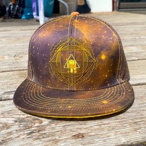 Grassroots snap back flat bill stash hat